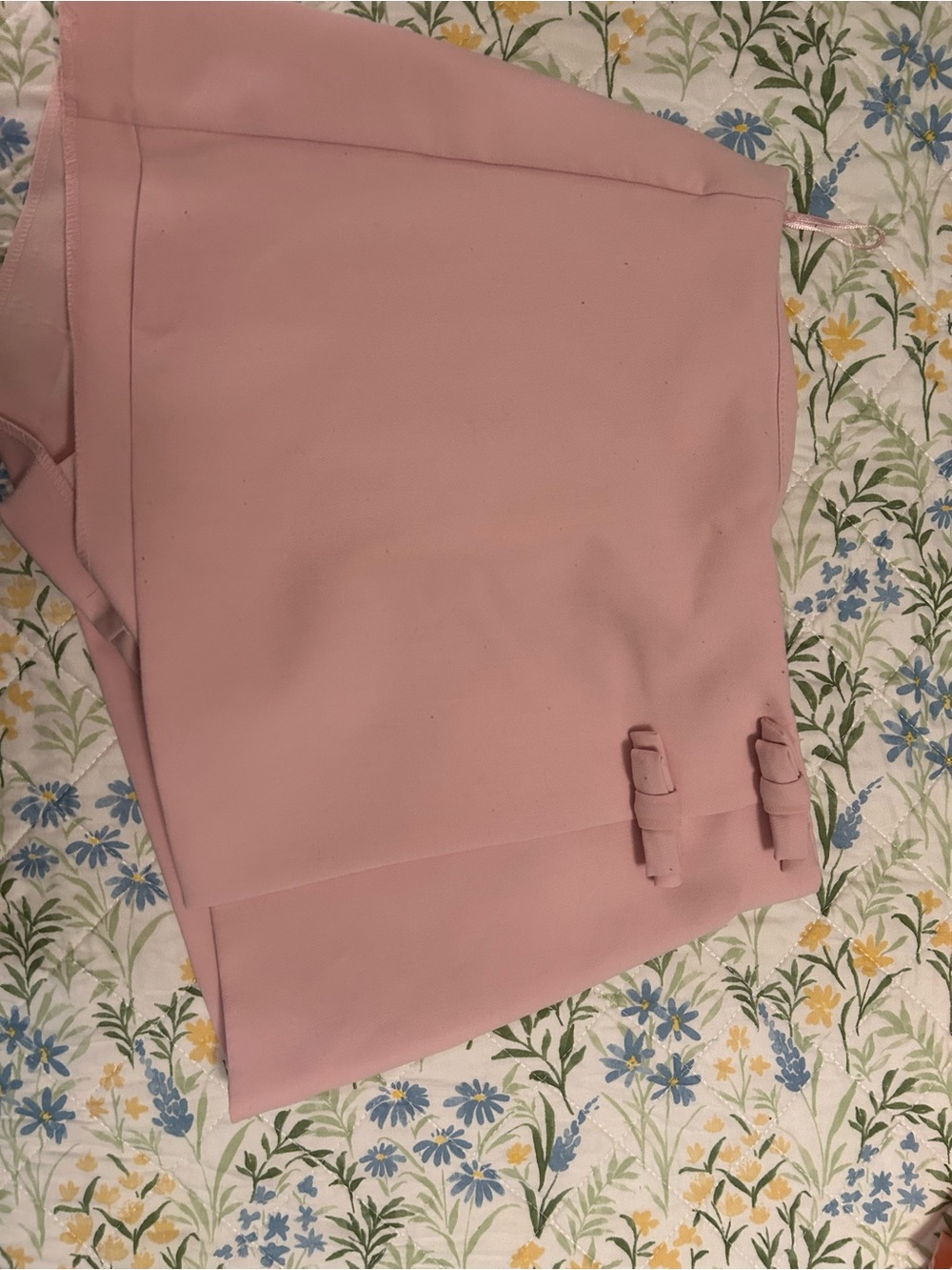 Zara Blush Pink Tailored Skirt with Buckle Detail